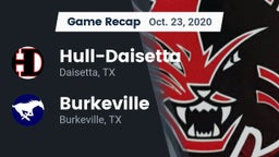 Recap: Hull-Daisetta  vs. Burkeville  2020