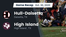 Recap: Hull-Daisetta  vs. High Island  2020