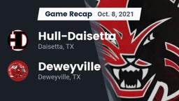 Recap: Hull-Daisetta  vs. Deweyville  2021