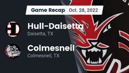 Recap: Hull-Daisetta  vs. Colmesneil  2022
