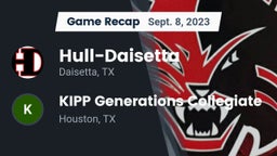 Recap: Hull-Daisetta  vs. KIPP Generations Collegiate 2023