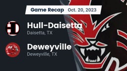 Recap: Hull-Daisetta  vs. Deweyville  2023