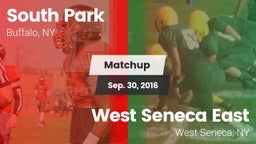 Matchup: South Park vs. West Seneca East  2016