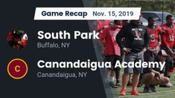 Recap: South Park  vs. Canandaigua Academy  2019