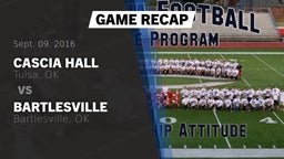 Recap: Cascia Hall  vs. Bartlesville  2016