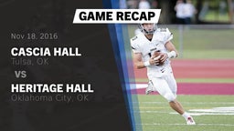 Recap: Cascia Hall  vs. Heritage Hall  2016