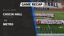 Recap: Cascia Hall  vs. Metro 2016