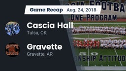 Recap: Cascia Hall  vs. Gravette  2018