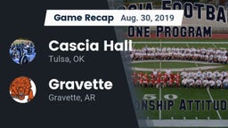 Recap: Cascia Hall  vs. Gravette  2019