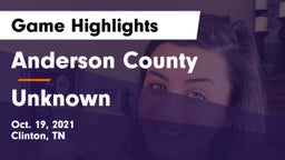 Anderson County  vs Unknown Game Highlights - Oct. 19, 2021