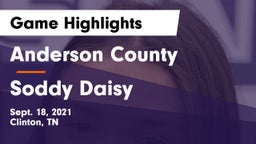 Anderson County  vs Soddy Daisy Game Highlights - Sept. 18, 2021