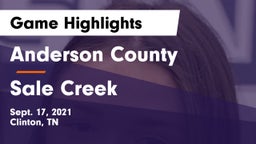 Anderson County  vs Sale Creek Game Highlights - Sept. 17, 2021
