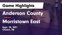 Anderson County  vs Morristown East Game Highlights - Sept. 28, 2021