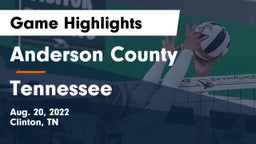 Anderson County  vs Tennessee  Game Highlights - Aug. 20, 2022