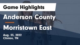 Anderson County  vs Morristown East  Game Highlights - Aug. 23, 2022