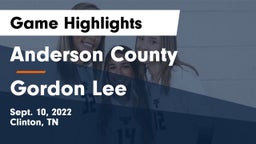 Anderson County  vs Gordon Lee  Game Highlights - Sept. 10, 2022