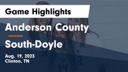 Anderson County  vs South-Doyle  Game Highlights - Aug. 19, 2023