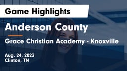 Anderson County  vs Grace Christian Academy - Knoxville Game Highlights - Aug. 24, 2023