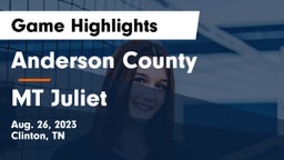 Anderson County  vs MT Juliet Game Highlights - Aug. 26, 2023