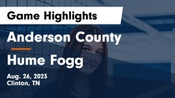 Anderson County  vs Hume Fogg Game Highlights - Aug. 26, 2023