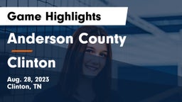 Anderson County  vs Clinton  Game Highlights - Aug. 28, 2023