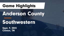 Anderson County  vs Southwestern  Game Highlights - Sept. 9, 2023