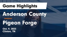 Anderson County  vs Pigeon Forge Game Highlights - Oct. 9, 2023