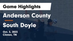 Anderson County  vs South Doyle  Game Highlights - Oct. 3, 2023