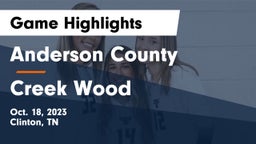 Anderson County  vs Creek Wood Game Highlights - Oct. 18, 2023