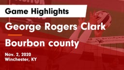George Rogers Clark  vs Bourbon county  Game Highlights - Nov. 2, 2020