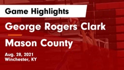 George Rogers Clark  vs Mason County  Game Highlights - Aug. 28, 2021