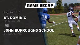 Recap: St. Dominic  vs. John Burroughs School 2016