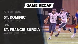 Recap: St. Dominic  vs. St. Francis Borgia  2016