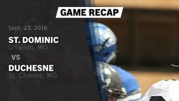 Recap: St. Dominic  vs. Duchesne  2016