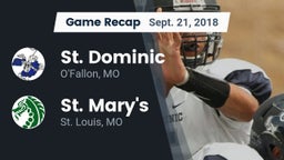 Recap: St. Dominic  vs. St. Mary's  2018