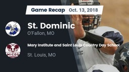 Recap: St. Dominic  vs. Mary Institute and Saint Louis Country Day School 2018