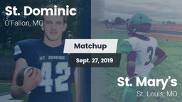 Matchup: St. Dominic vs. St. Mary's  2019