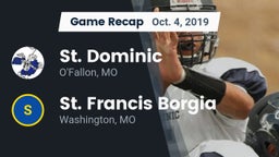 Recap: St. Dominic  vs. St. Francis Borgia  2019