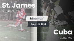 Matchup: St. James vs. Cuba  2018