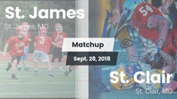 Matchup: St. James vs. St. Clair  2018