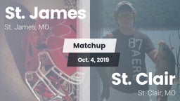 Matchup: St. James vs. St. Clair  2019