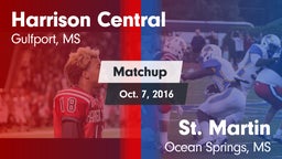Matchup: Harrison Central vs. St. Martin  2016