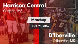 Matchup: Harrison Central vs. D'Iberville  2016