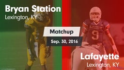 Matchup: Bryan Station vs. Lafayette  2016