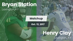 Matchup: Bryan Station vs. Henry Clay  2017