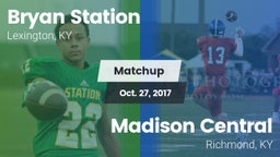 Matchup: Bryan Station vs. Madison Central  2017