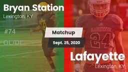 Matchup: Bryan Station vs. Lafayette  2020