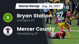 Recap: Bryan Station  vs. Mercer County  2021