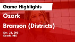 Ozark  vs Branson (Districts) Game Highlights - Oct. 21, 2021