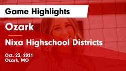 Ozark  vs Nixa Highschool Districts Game Highlights - Oct. 23, 2021